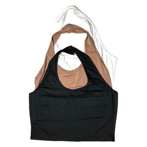 NWOT Halter Crop Top Bundle of 2